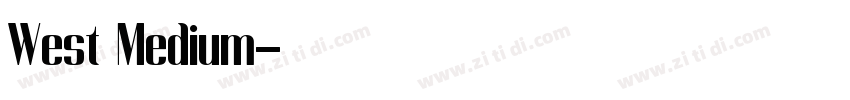 West Medium字体转换